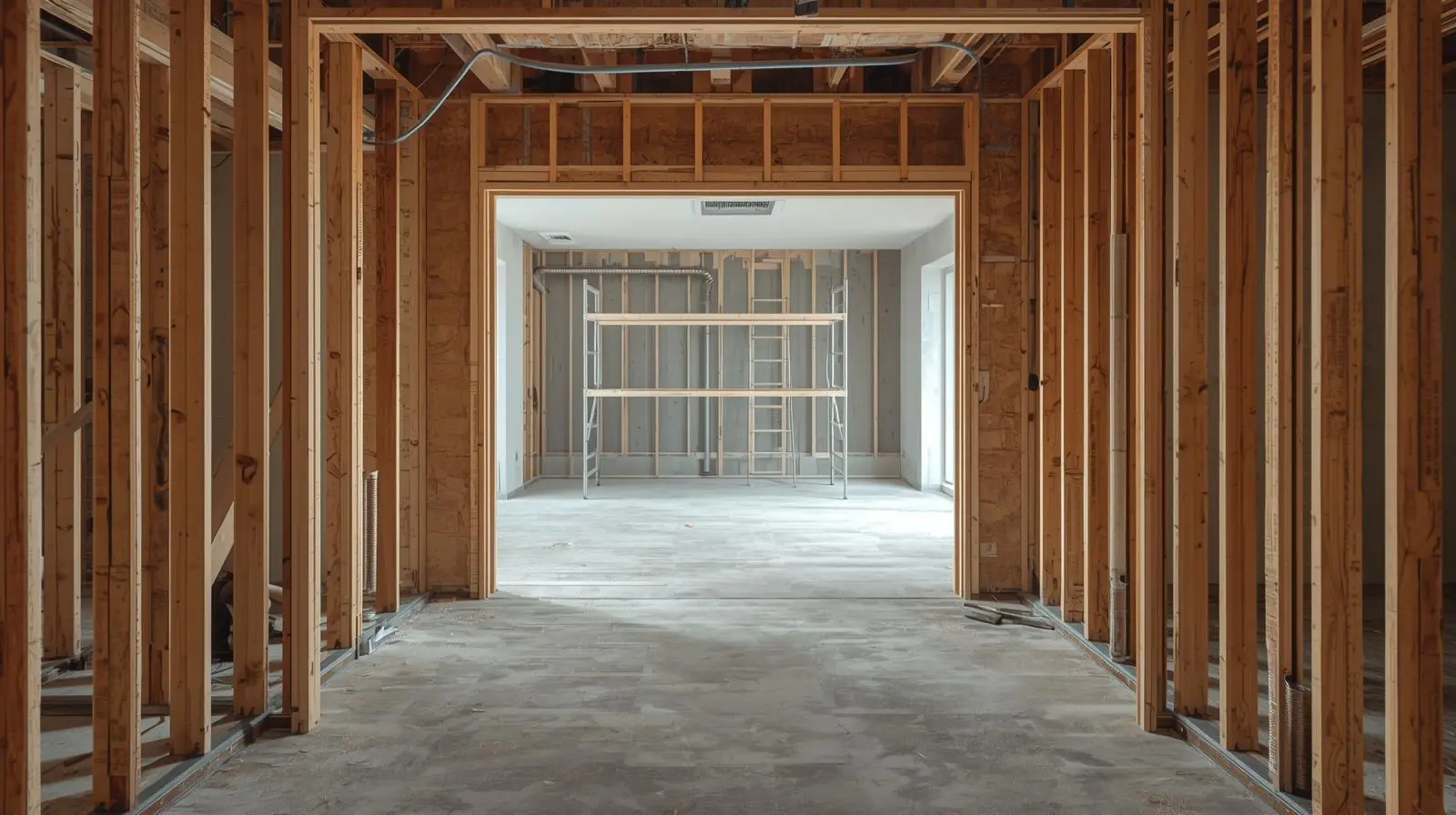 Verbouwing van een woning met vernieuwde indeling